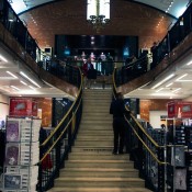 Grand staircase at Century 21 in New York. Photo by alphacityguides.