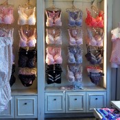 Lingerie display at Kaori's Closet in New York. Photo by alphacityguides.