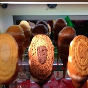 Baumkuchen display case at Nenrinya in Tokyo. Photo by alphacityguides.
