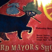 Lord Mayor's Show poster at the Museum of London. Photo by alphacityguides.
