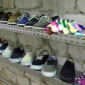Sneakers inside Royal Cheese in Paris. Photo by alphacityguides.