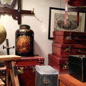 Steamer trunks at Henry Gregory in London. Photo by alphacityguides.