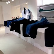 Denim display at Fenwick Department store in London. Photo by alphacityguides.