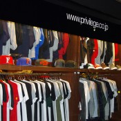 Fashion display at Privilege in Tokyo. Photo by alphacityguides.