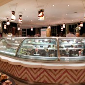 Ice Cream counter at Fortnum and Mason in London. Photo by alphacityguides.