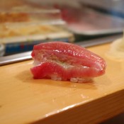 O-Toro at Sushi Dai in Tokyo. Photo by alphacityguides.