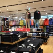 Fashion display inside Uniqlo in Tokyo. Photo by alphacityguides.