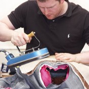 Tailor at Huntsman in London. Photo supplied by Huntsman.