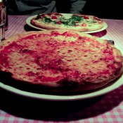 Cheese pie at Mama Pizzeria inside Mama Shelter Hotel in Paris. Photo by alphacityguides.