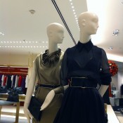 Fashion display inside Printemps in Paris. Photo by alphacityguides.