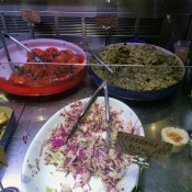 Salads at Smile To Go in New York. Photo by alphacityguides.