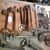 Vintage skeleton keys at Chole Alberry in London. Photo by alphacityguides.