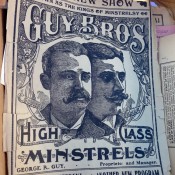 Vintage Guy Bros print at Hell's Kitchen Market in New York. Photo by alphacityguides.