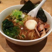 Ramen at Momofuku Noodle Bar in New York. Photo by alphacityguides.