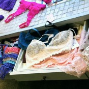 Linderie display at Kaori's Closet in New York. Photo by alphacityguides.