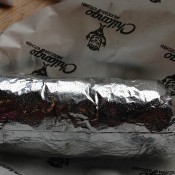 Wrapped burrito at Chilango Burrito in London. Photo by alphacityguides. 