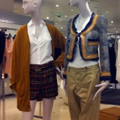Fashion display inside Printemps in Paris. Photo by alphacityguides.