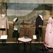 Historic fashion exhibit at the V & A Museum in London. Photo by alphacityguides.
