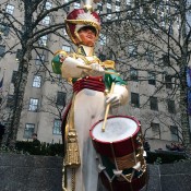 Holiday statue at Rockefeller Center in New York. Photo by alphacityguides.