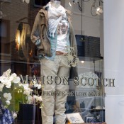Window display at Scotch & Soda in New York. Photo by alphacityguides.