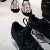 Shoe display at Surface to Air. Photo by alphacityguides.