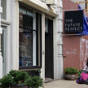 Store front at The Future Perfect in New York. Photo by alphacityguides.