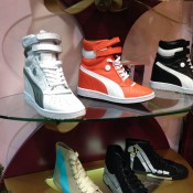 Sneaker display at Poste Mistress in Covent Garden, London. Photo by alphacityguides.