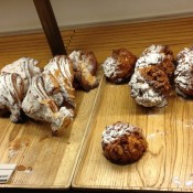 Pastry and baked goods display at Jean François in Tokyo. Photo by alphacityguides.
