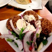Falafel at Yalla Yalla in London. Photo by alphacityguides.