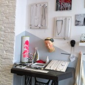 Fashion display at Cailles Des Lux in Paris. Photo by alphacityguides.