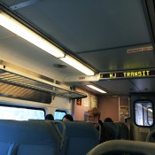 NJ Transit train from Newark International Airport. Photo by alphacityguides.