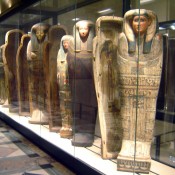 Egyptian exhibit at the louvre.