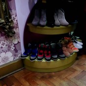 Shoe display at Poste Mistress in London. Photo by alphacityguides.