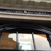 Store front at Gieves & Hawkes London. Photo by alphacityguides.