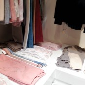 Fashion display inside Zadig & Voltaire in London. Photo by alphacityguides.