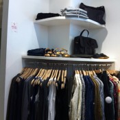 Fashion display at Mademoiselle Jeanne in Paris. Photo by alphacityguides.