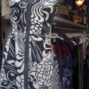 Fashion inside Le Night Shop in Paris. Photo by alphacityguides.