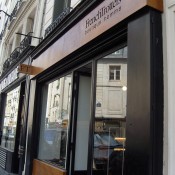 Store front at French Trotters Homme in Paris. Photo by alphacityguides.