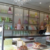 Pastry counter at Laduree in Paris. Photo by alphacityguides.