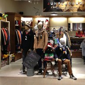 Menswear display at Lumine Man in Tokyo. Photo by alphacityguides.