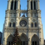 Western facade of the Notre Dame Cathedral in Paris. Photo by alphacityguides.