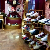 Shoe display at Poste Mistress in London. Photo by alphacityguides.