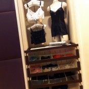 Lingerie display at Journelle in New York. Photo by alphacityguides.