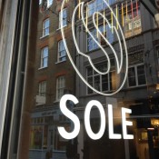 Store Front at Sole in London. Photo by alphacityguides.