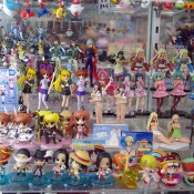 Collectible figurines in Akihabara, Tokyo. Photo by alphacityguides. 