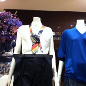 Fashion display inside Printemps in Paris. Photo by alphacityguides.
