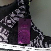 Nike Dunk Sky High Liberty print wedge heel sneaker at Offspring in London. Photo by alphacityguides.