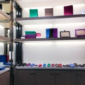 Accessories display at Smythson in London. Photo by alphacityguides.