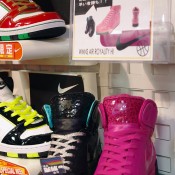 Limited edition Nikes at ABC Mart in Tokyo. Photo by alphacityguides. 