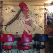 Wall art at Crif Dogs New York. Photo by alphacityguides.